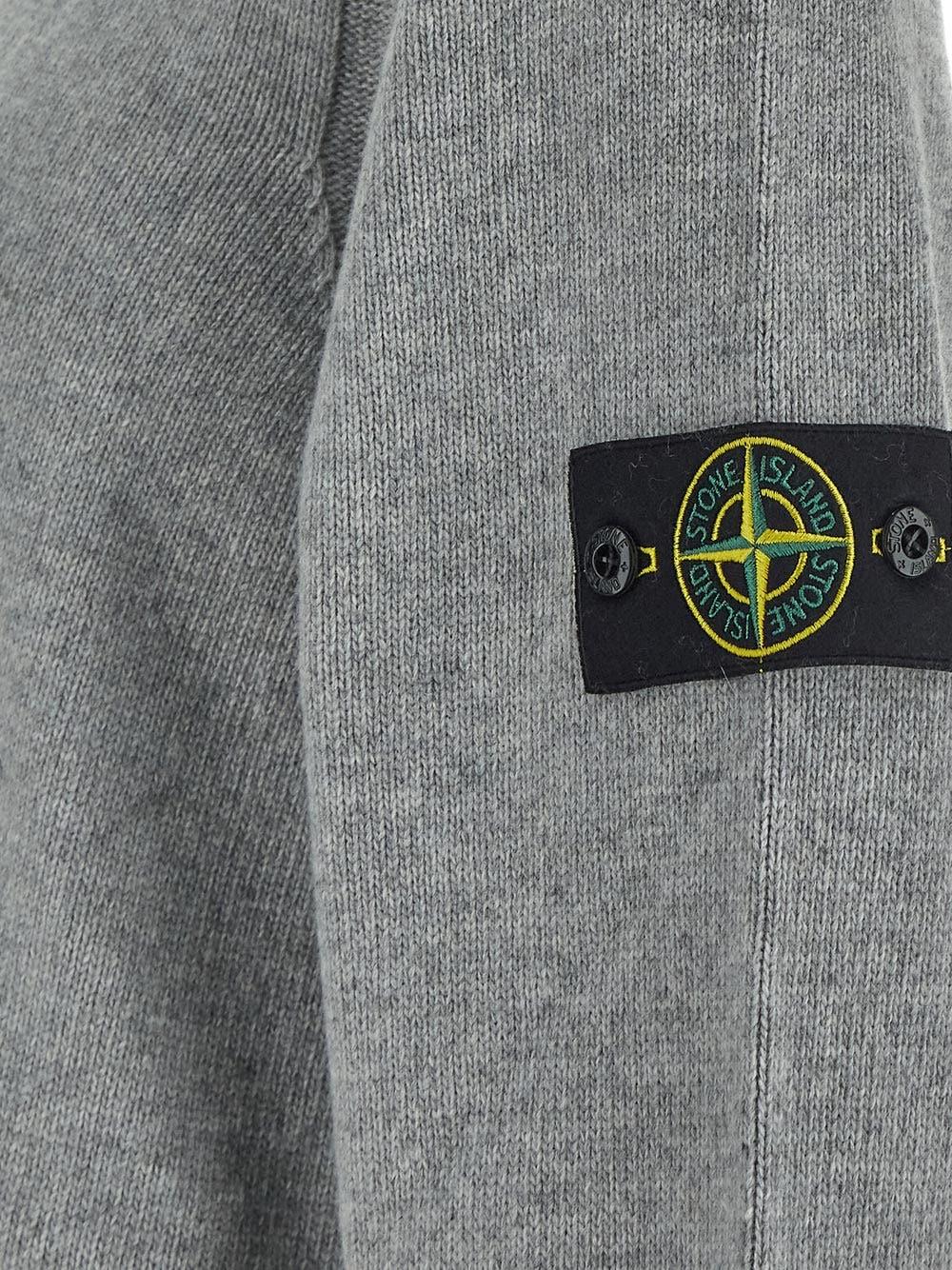 Oluxury Stone Island Logo Knit Negozi Online