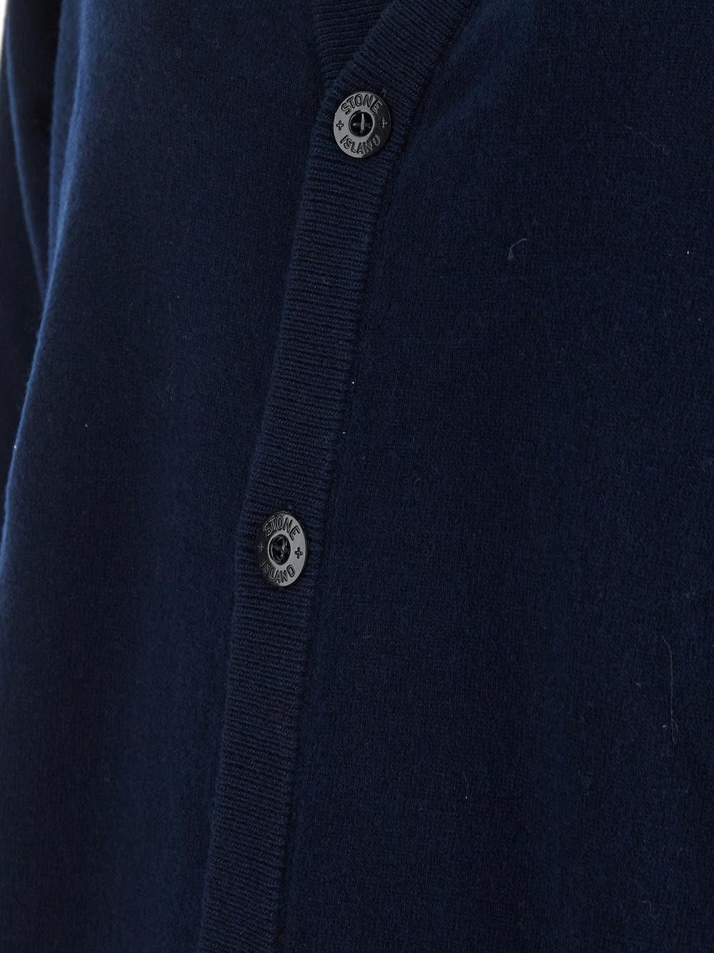 Oluxury Stone Island Logo Cardigan Prezzo Ridotto