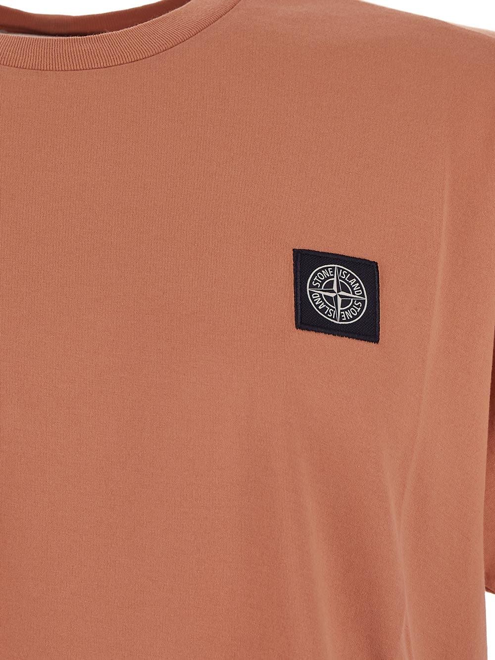 Oluxury Stone Island Logo T-Shirt Outlet