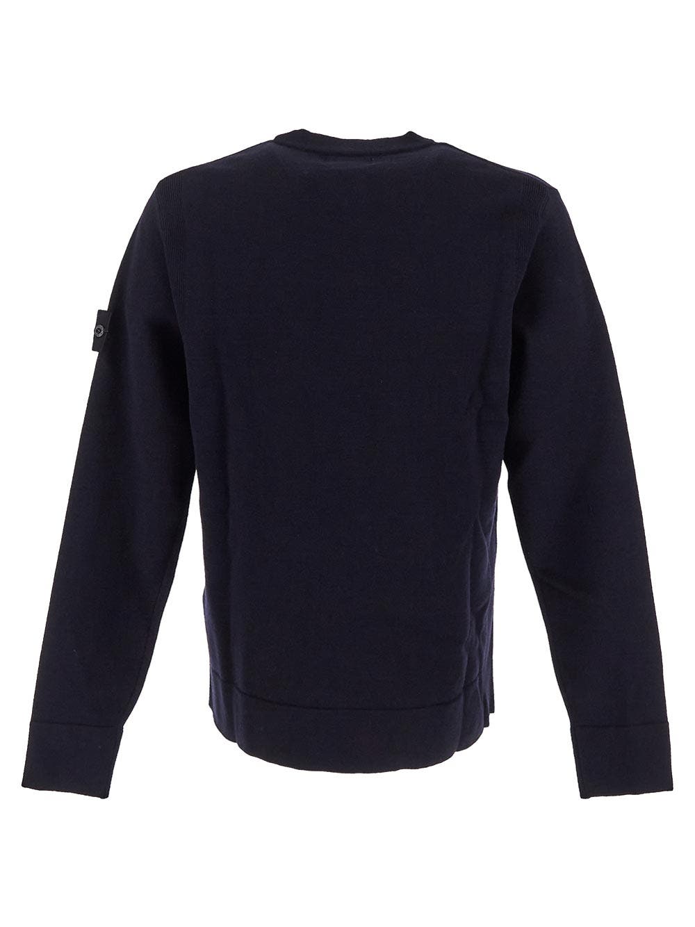 Oluxury Stone Island Logo Knit In Vendita
