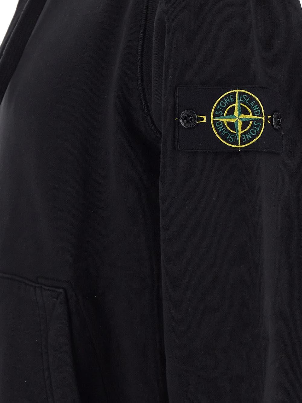 Oluxury Stone Island Logo Hoodie Vendita Economica