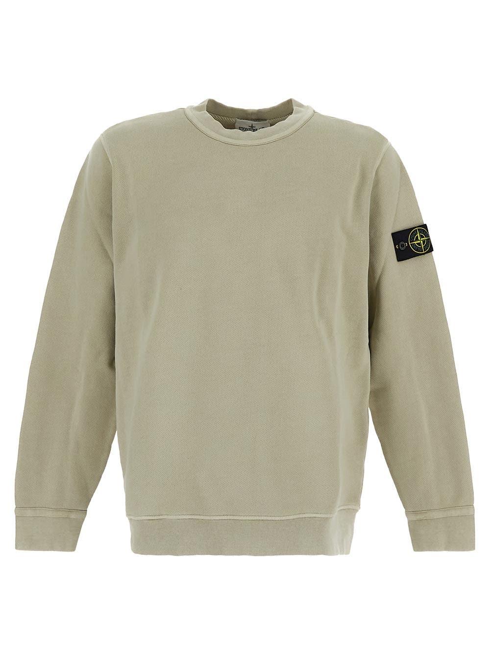 Oluxury Stone Island Logo Sweatshirt Saldi Di Fabbrica