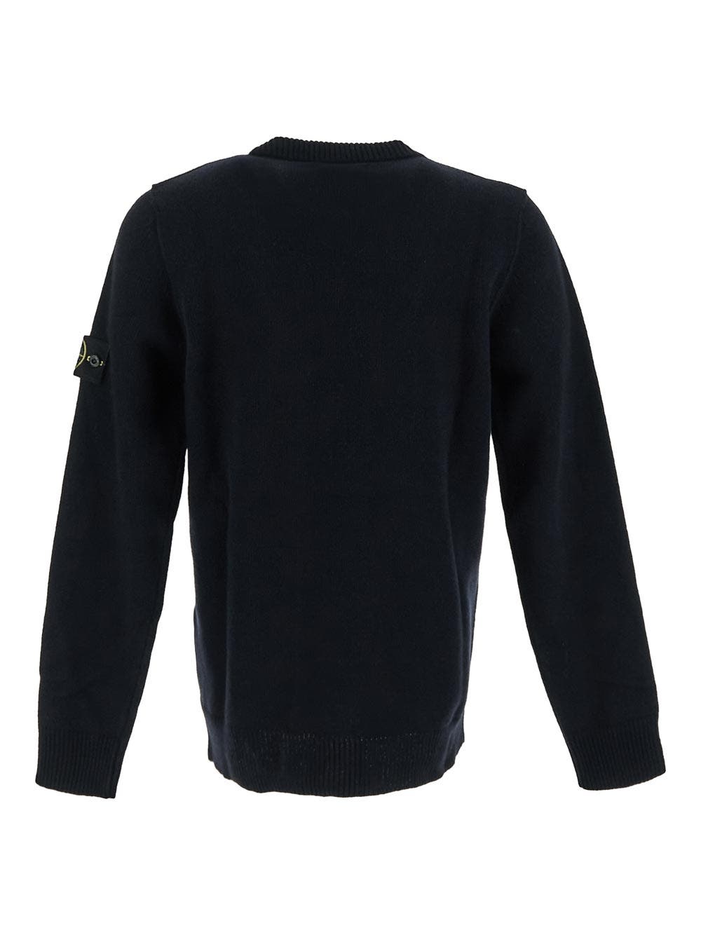 Oluxury Stone Island Logo Knit Vendite Flash