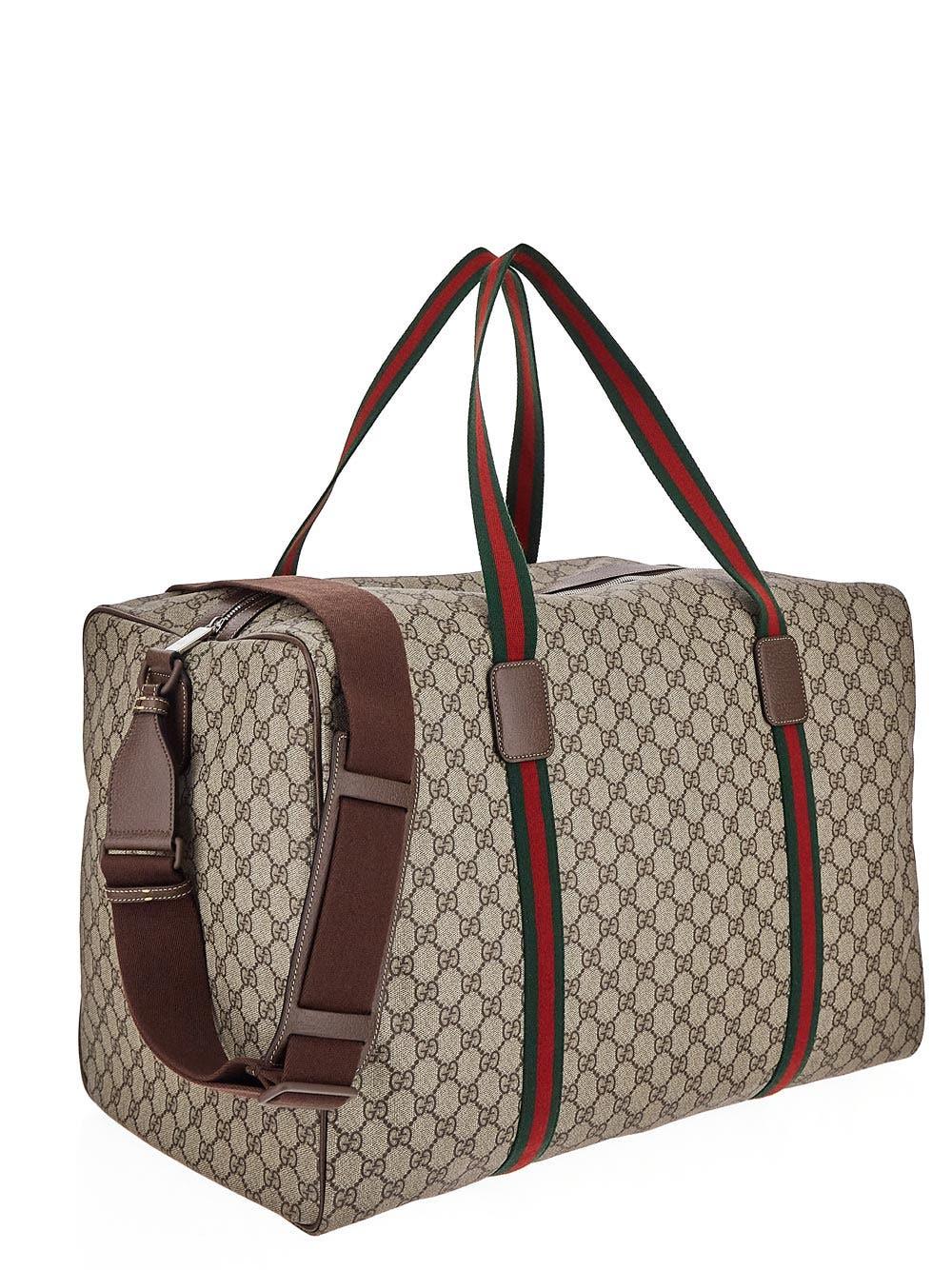 Oluxury Gucci Web Detail Maxi Travel Bag Prezzo basso