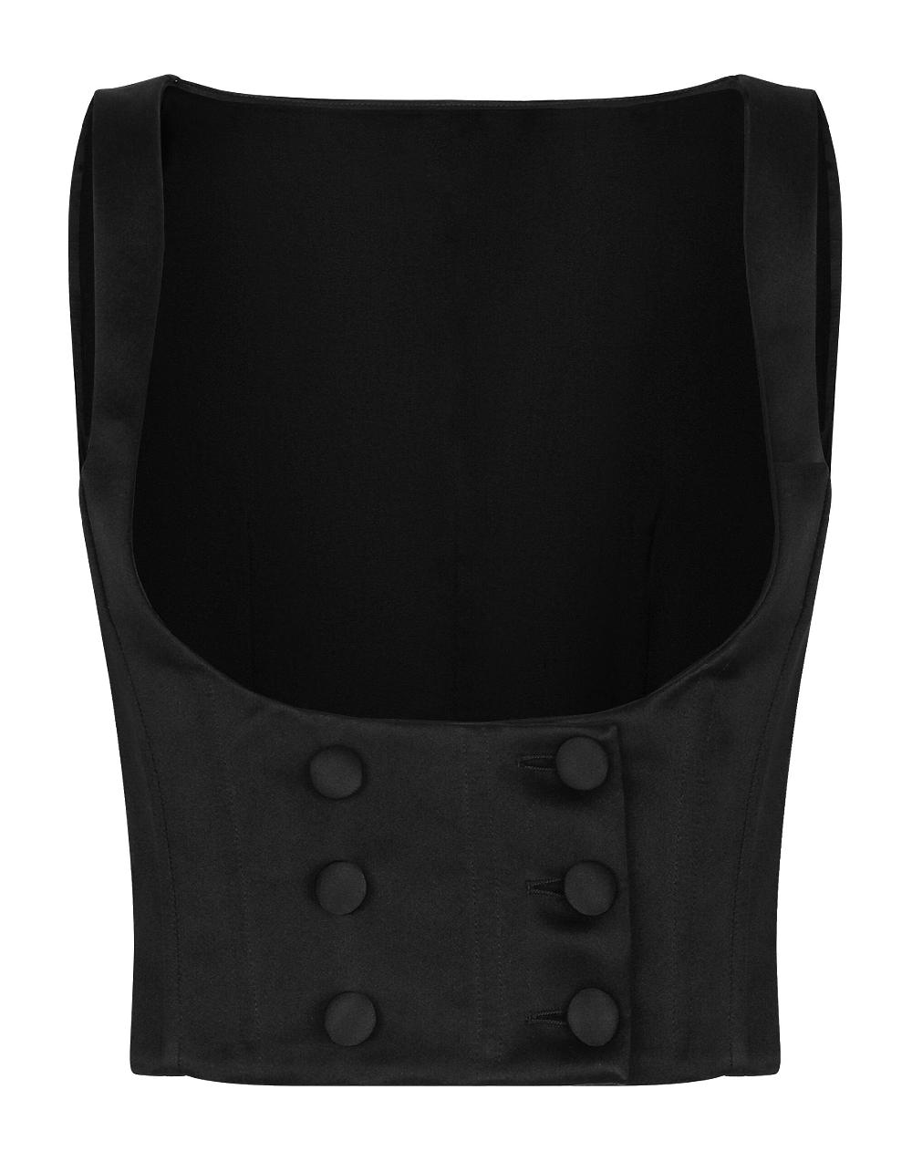 Oluxury Dolce & Gabbana Tuxedo Top vest Sottocosto
