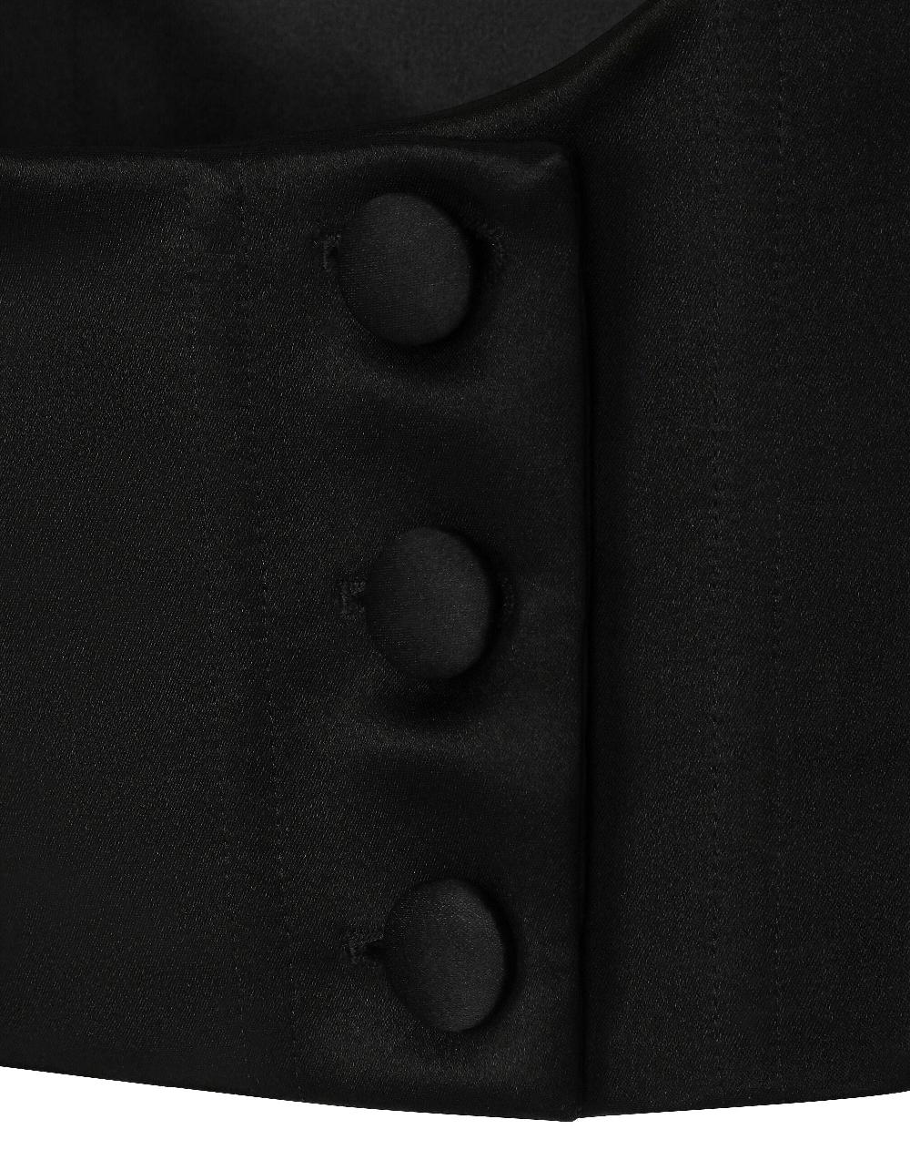 Oluxury Dolce & Gabbana Tuxedo Top vest Sottocosto