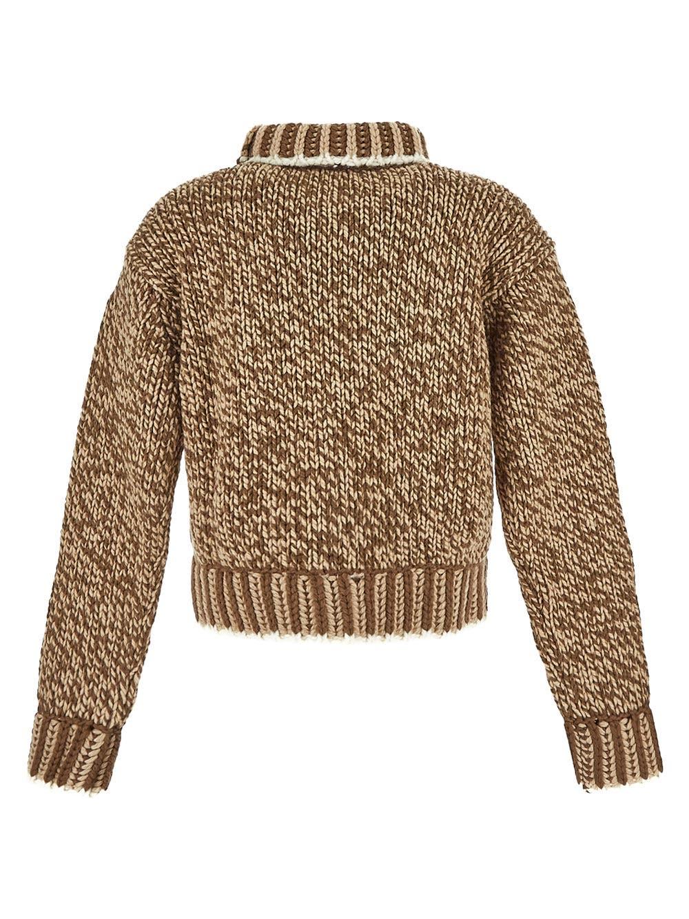 Oluxury Moncler Dolcevita Tricot Knit Offerte