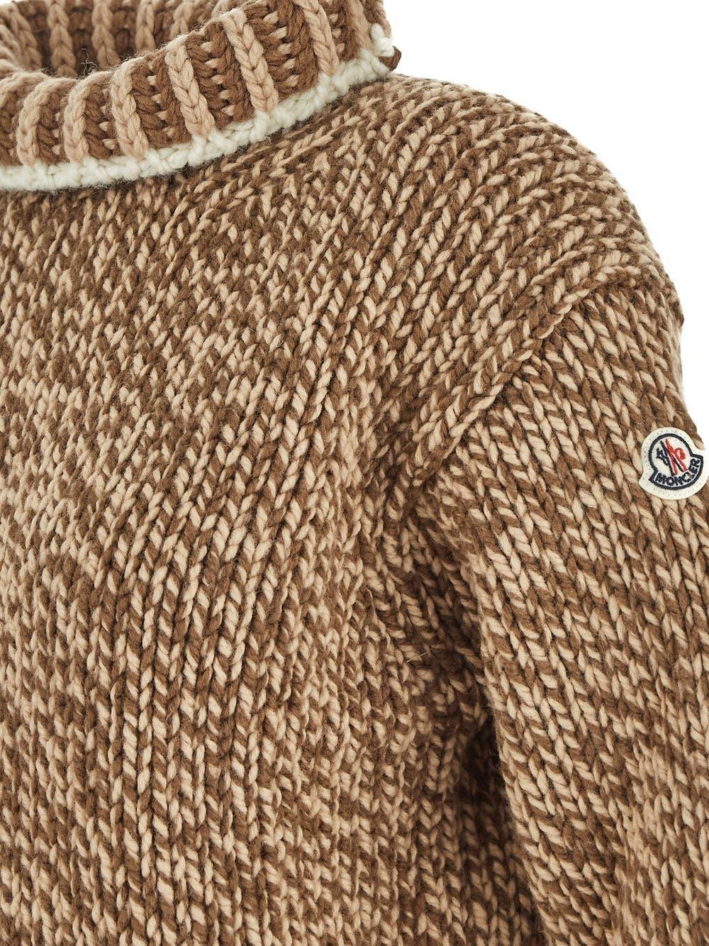 Oluxury Moncler Dolcevita Tricot Knit Offerte