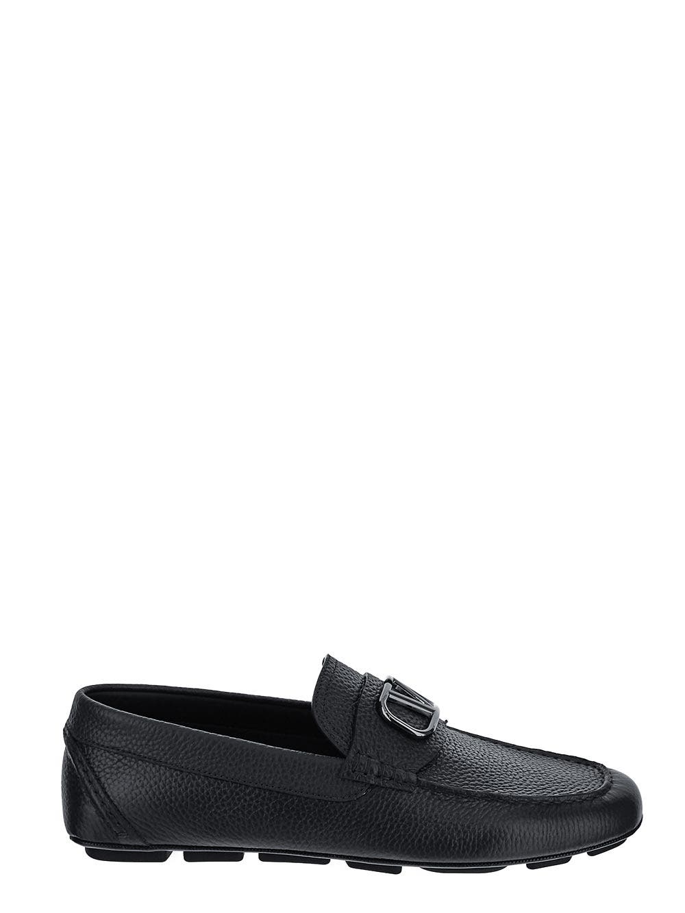 Oluxury Valentino Garavani V-Logo Signature Driving Shoes Outlet