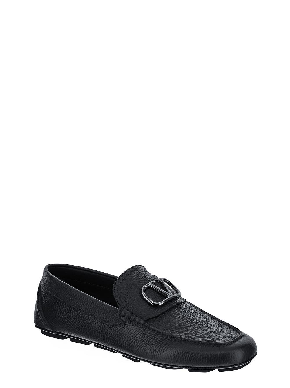 Oluxury Valentino Garavani V-Logo Signature Driving Shoes Outlet