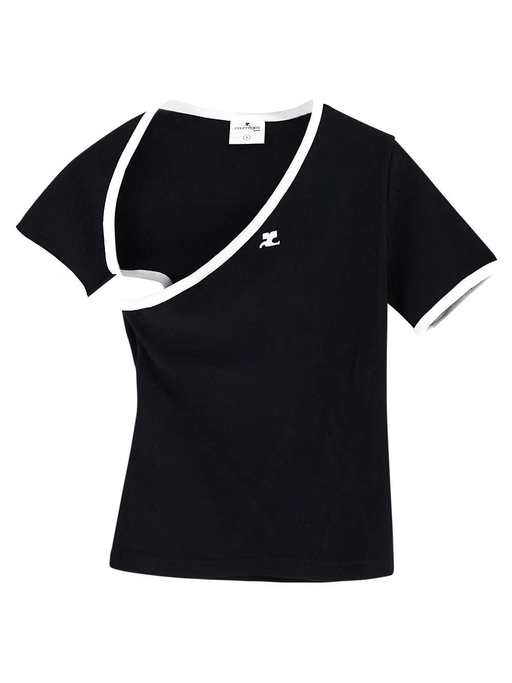 Oluxury Courreges T-shirt Negozio online di fabbrica