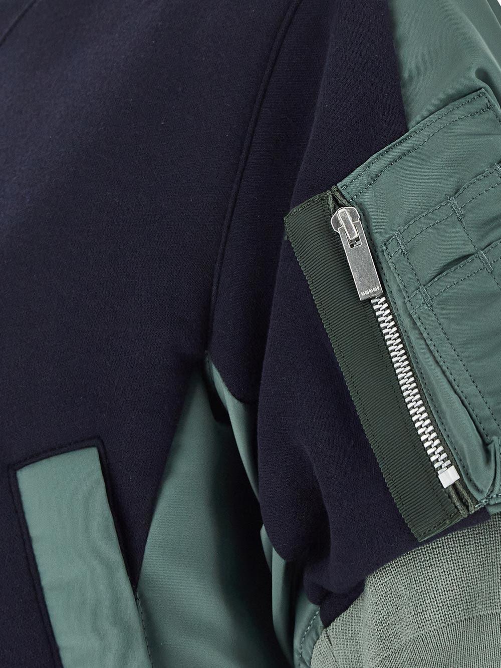 Oluxury Sacai Hybrid Sweatshirt Fornitura limitata