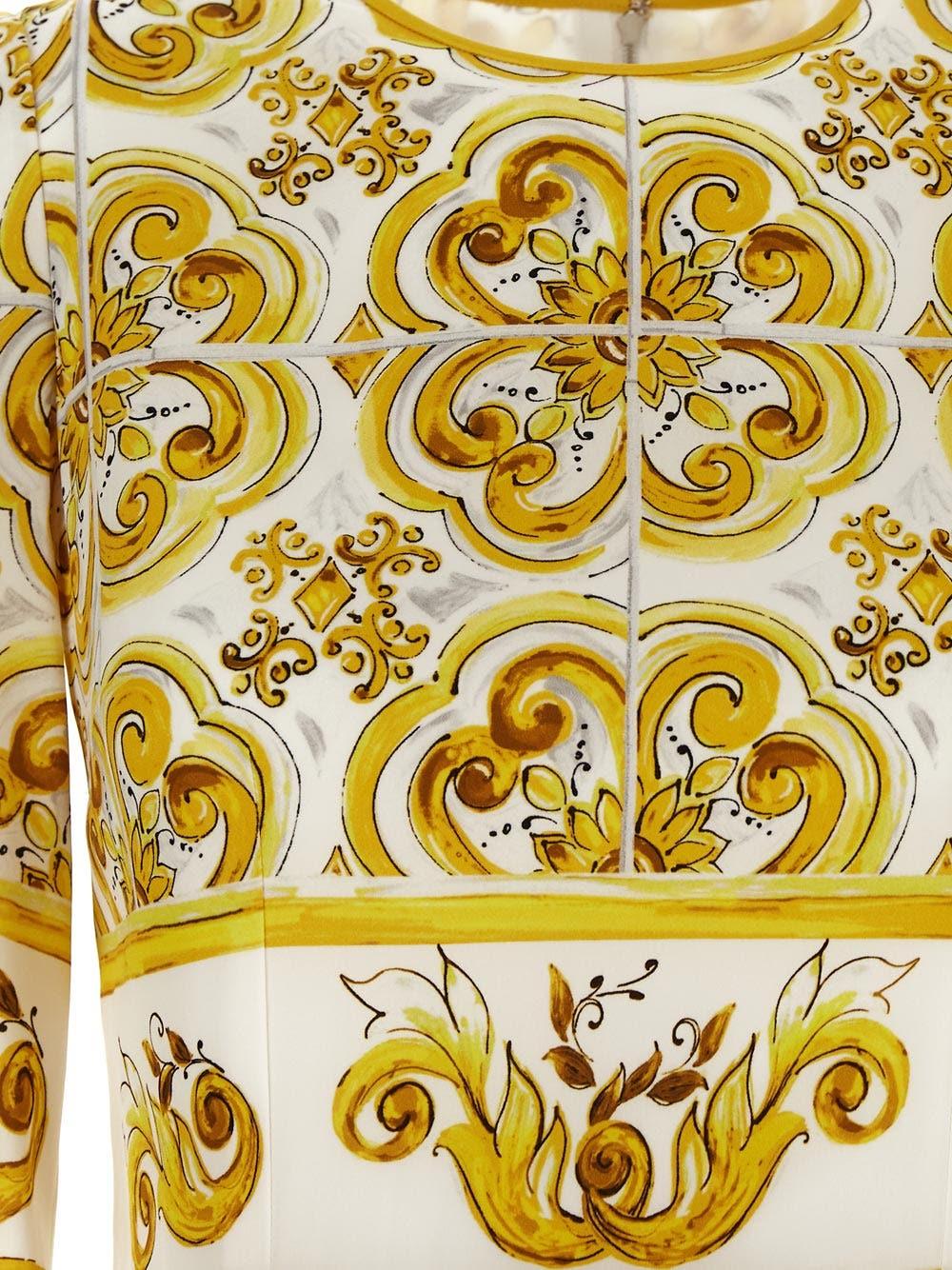 Oluxury Dolce & Gabbana Maiolica Dress Cyber Monday
