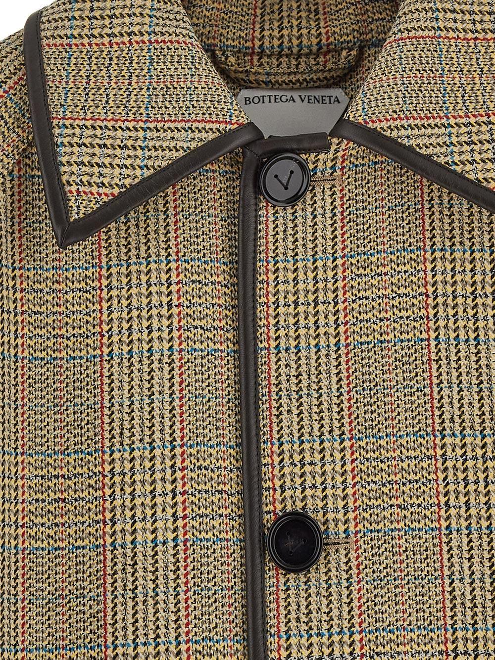 Oluxury Bottega Veneta Check Coat Offerte giornaliere