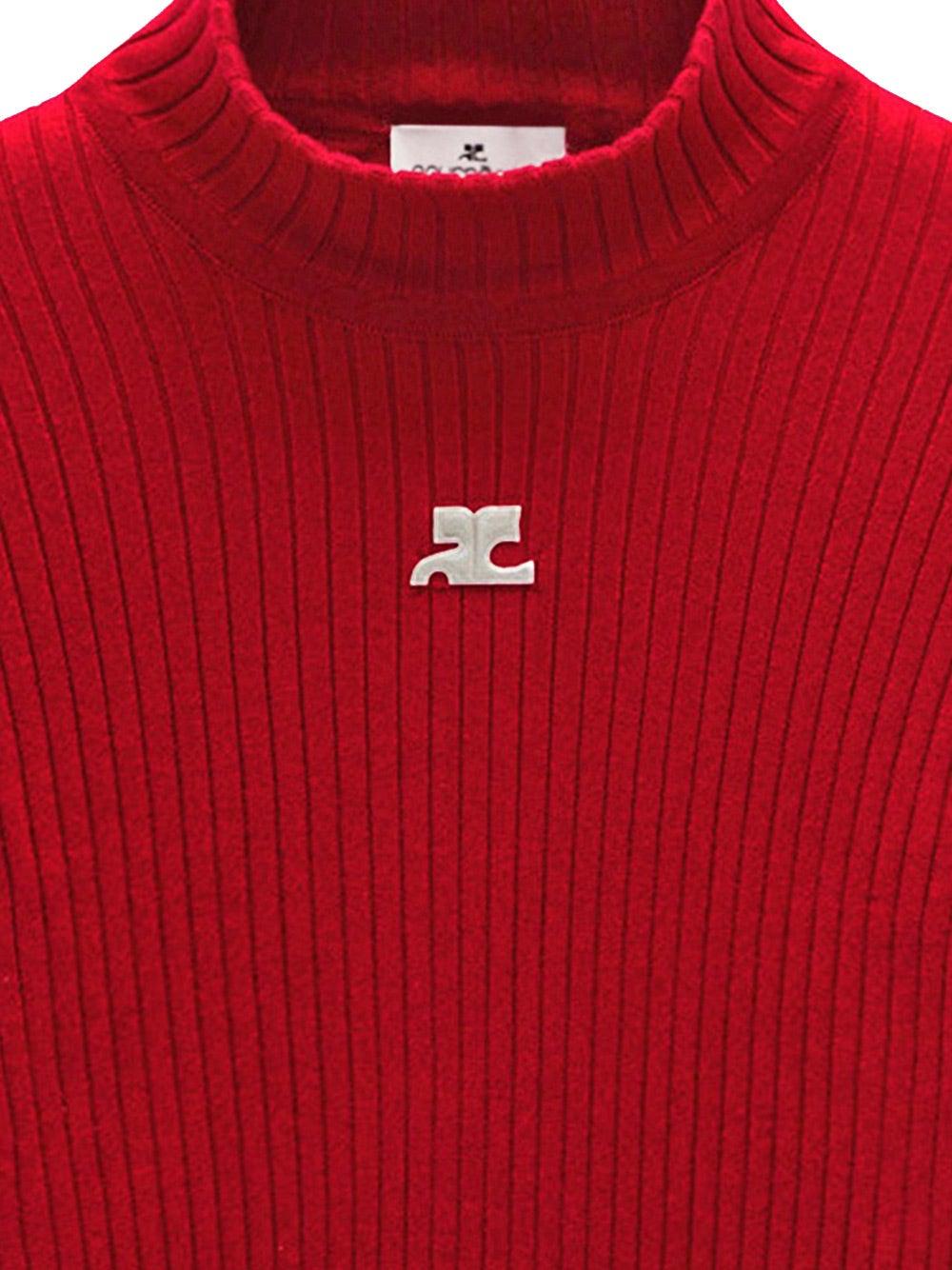 Oluxury Courreges Turtleneck knitwear Offerte speciali