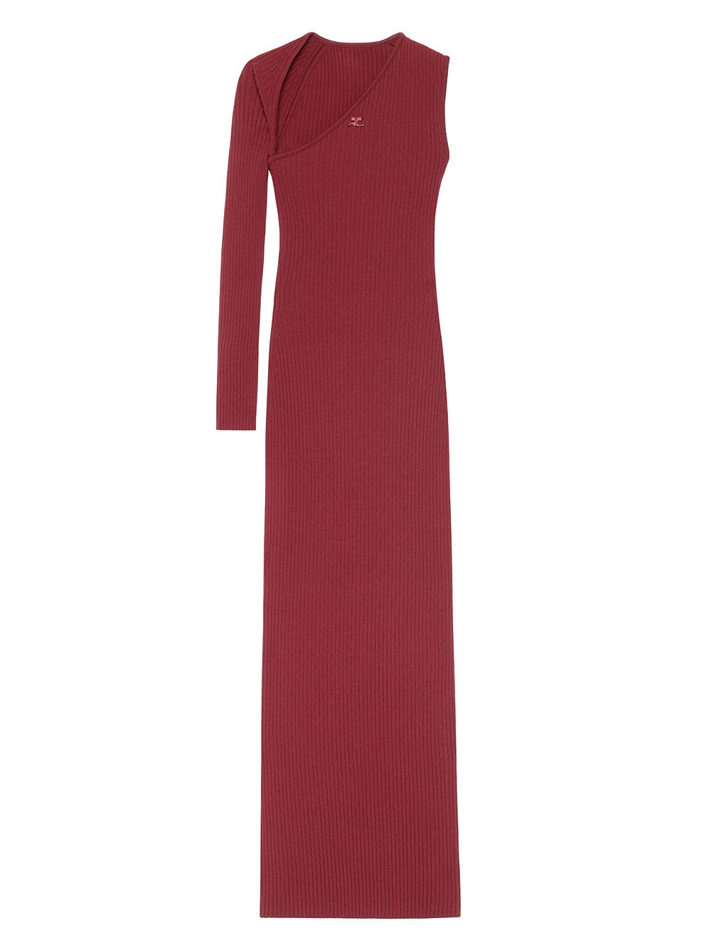 Oluxury Courreges Ribbed dress Super Saving Price