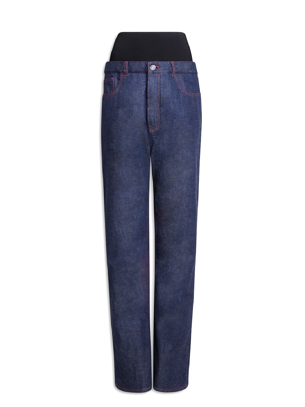 Oluxury Alaia Knit Band Jeans Flash Sale
