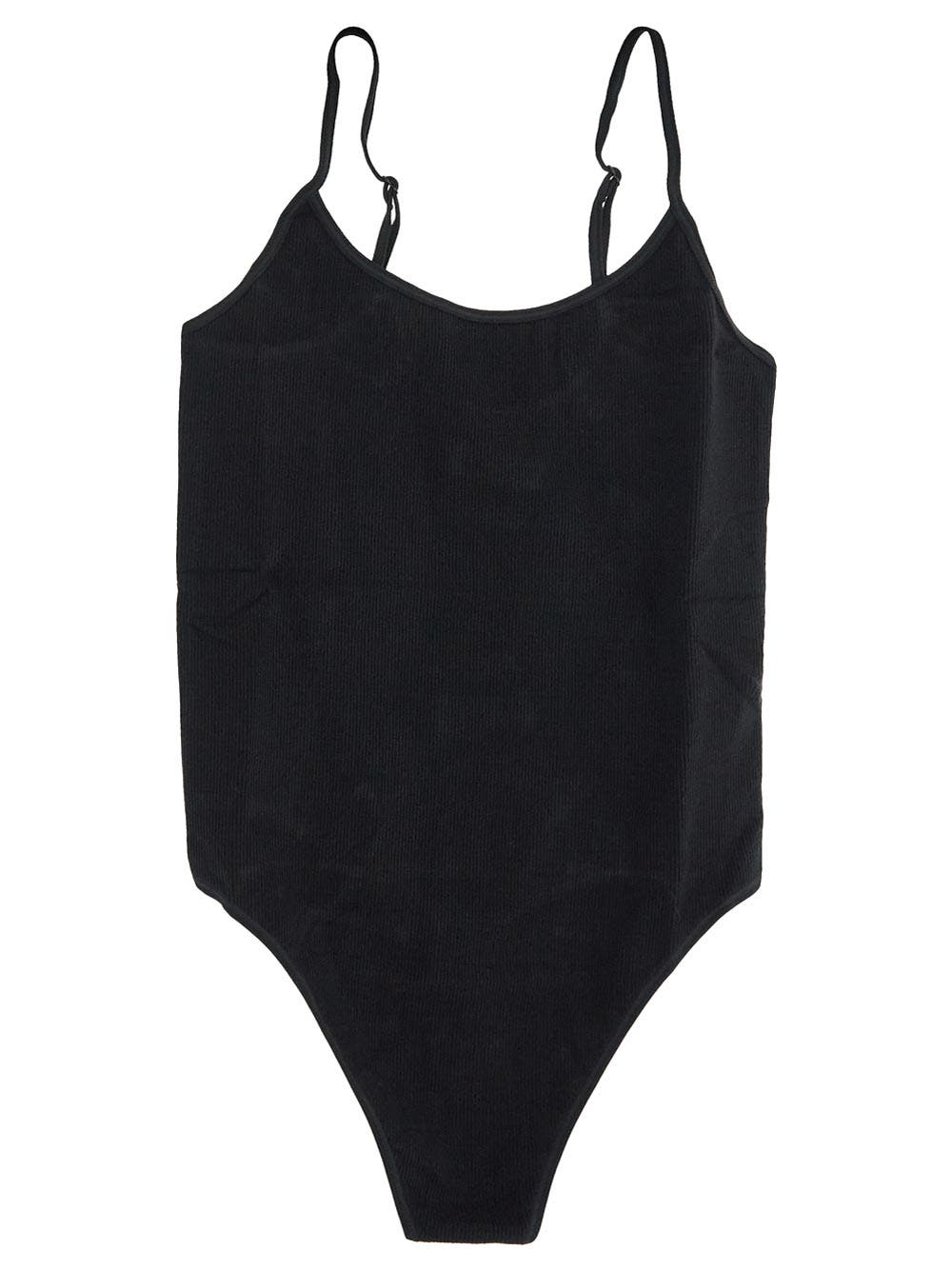 Oluxury Alexander Wang Ribbed Cami Bodysuit Fornitura limitata