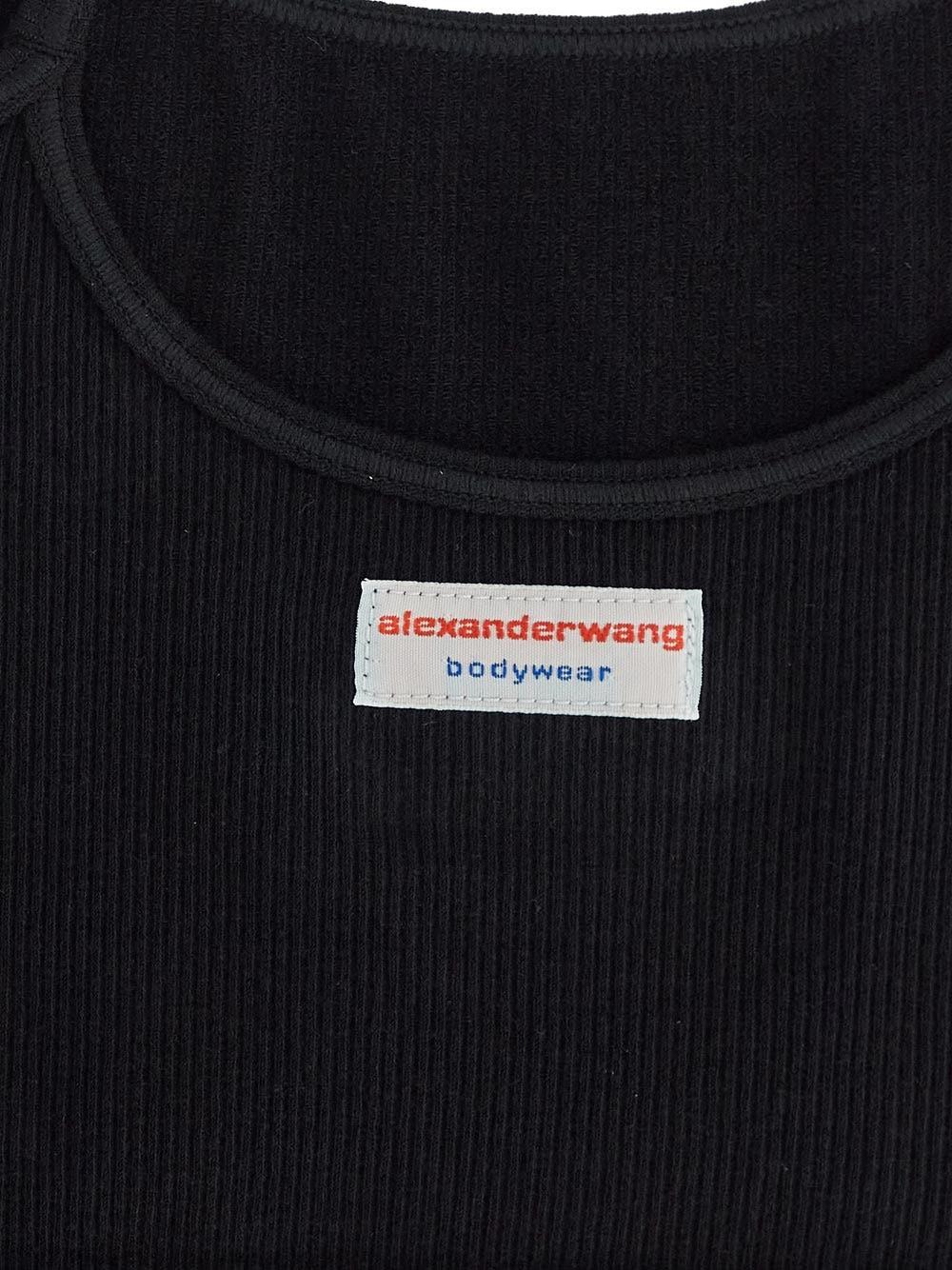 Oluxury Alexander Wang Ribbed Cami Bodysuit Fornitura limitata