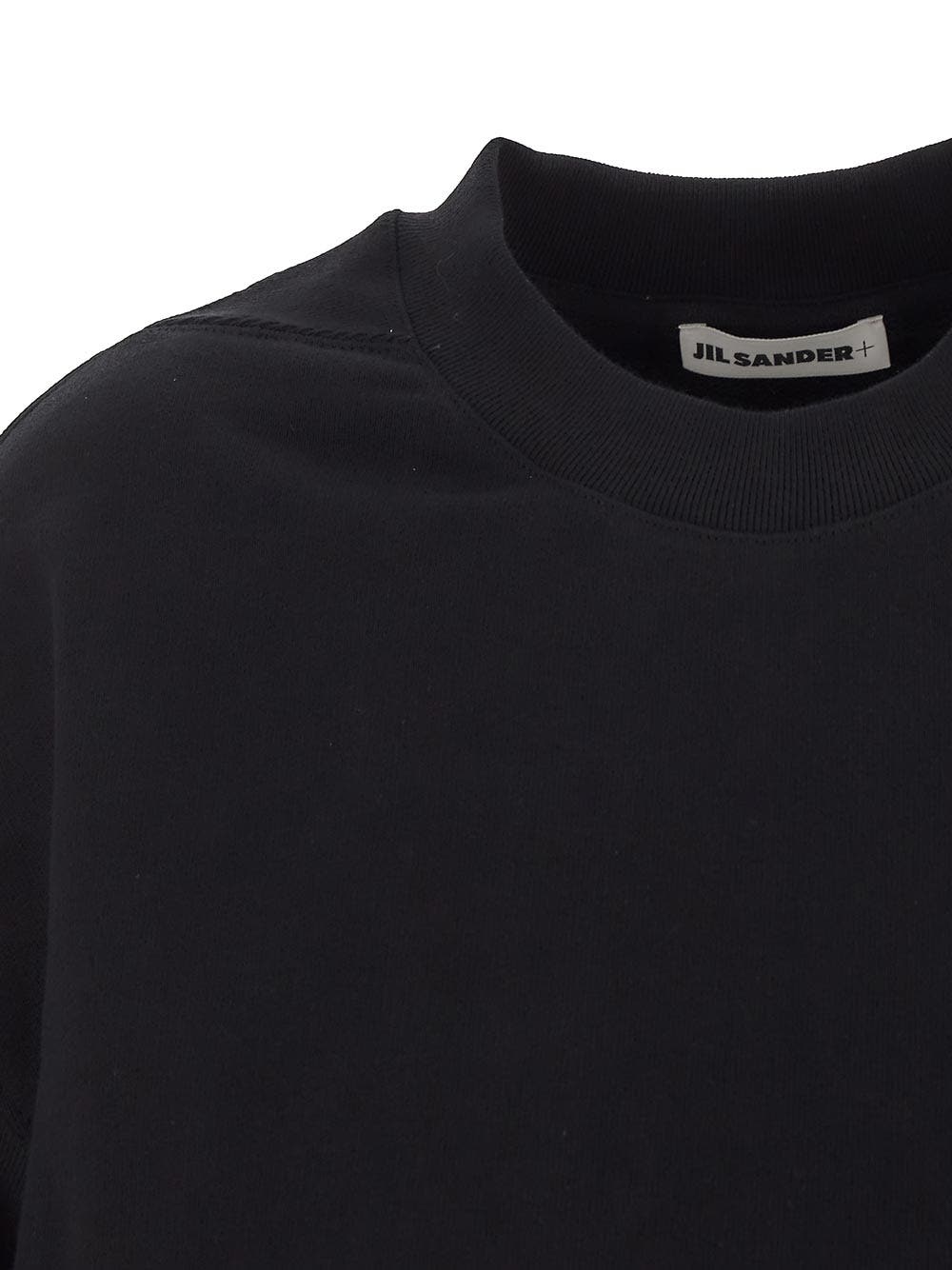 Oluxury Jil Sander Logo patch sweatshirt Promozione temporanea