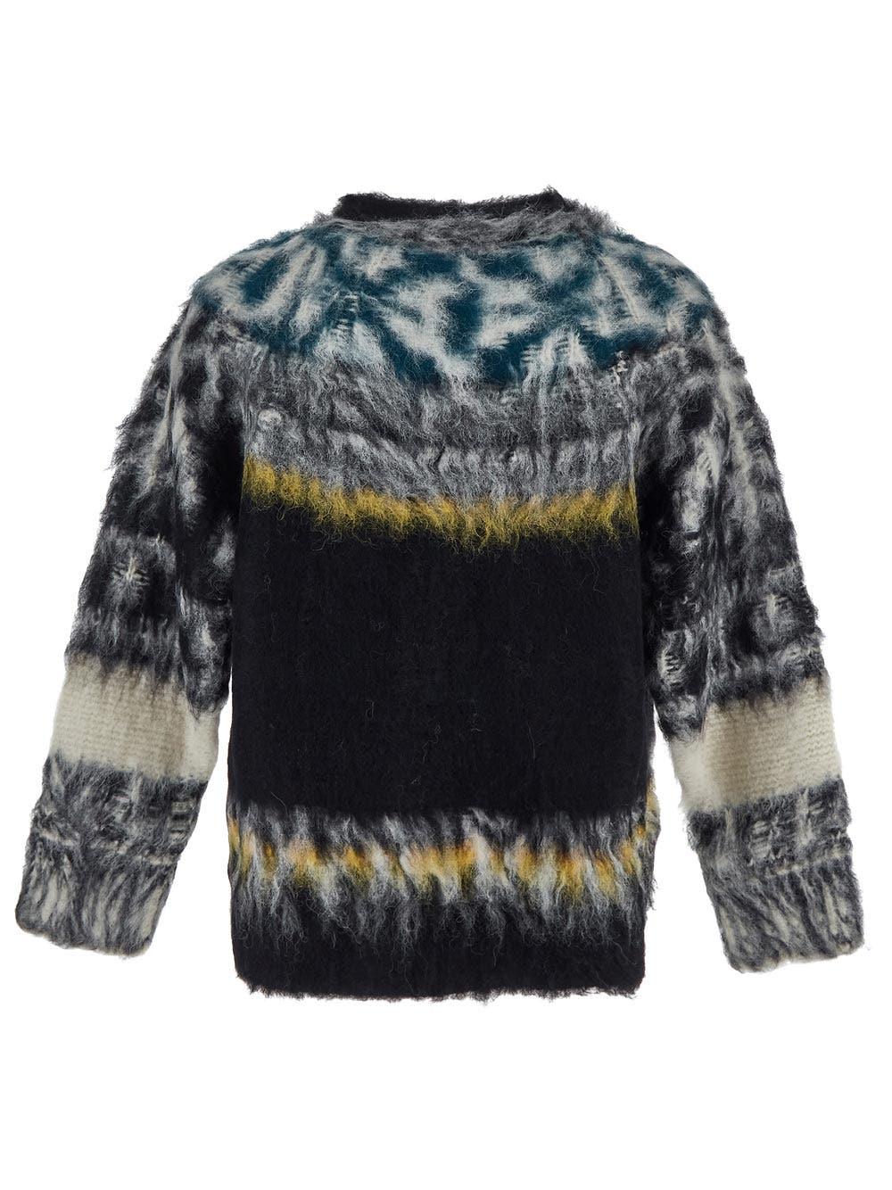 Oluxury Sacai Printed Knit Fino al 55% di sconto