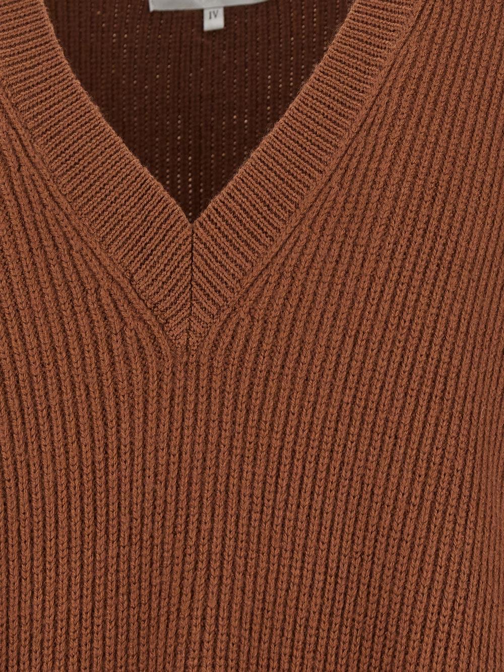 Oluxury Seven Gauge Knitwear neck-v Vendita