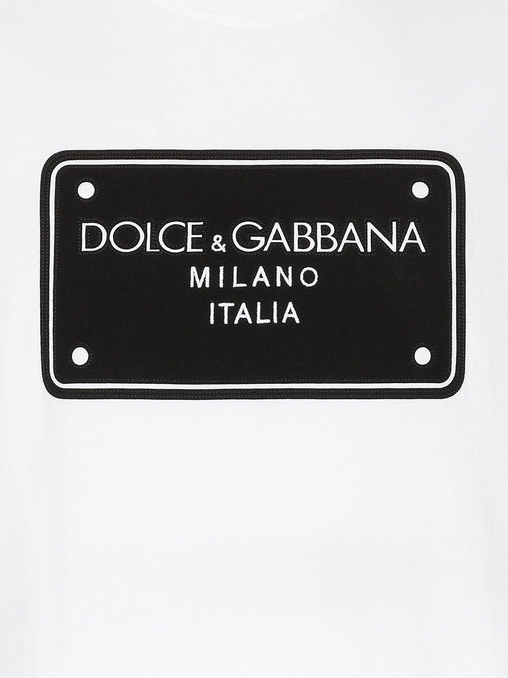 Oluxury Dolce & Gabbana Logo T-shirt Soddisfazione Garantita
