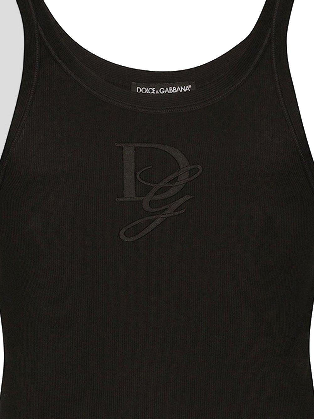 Oluxury Dolce & Gabbana Logo tank top Vendita Calda
