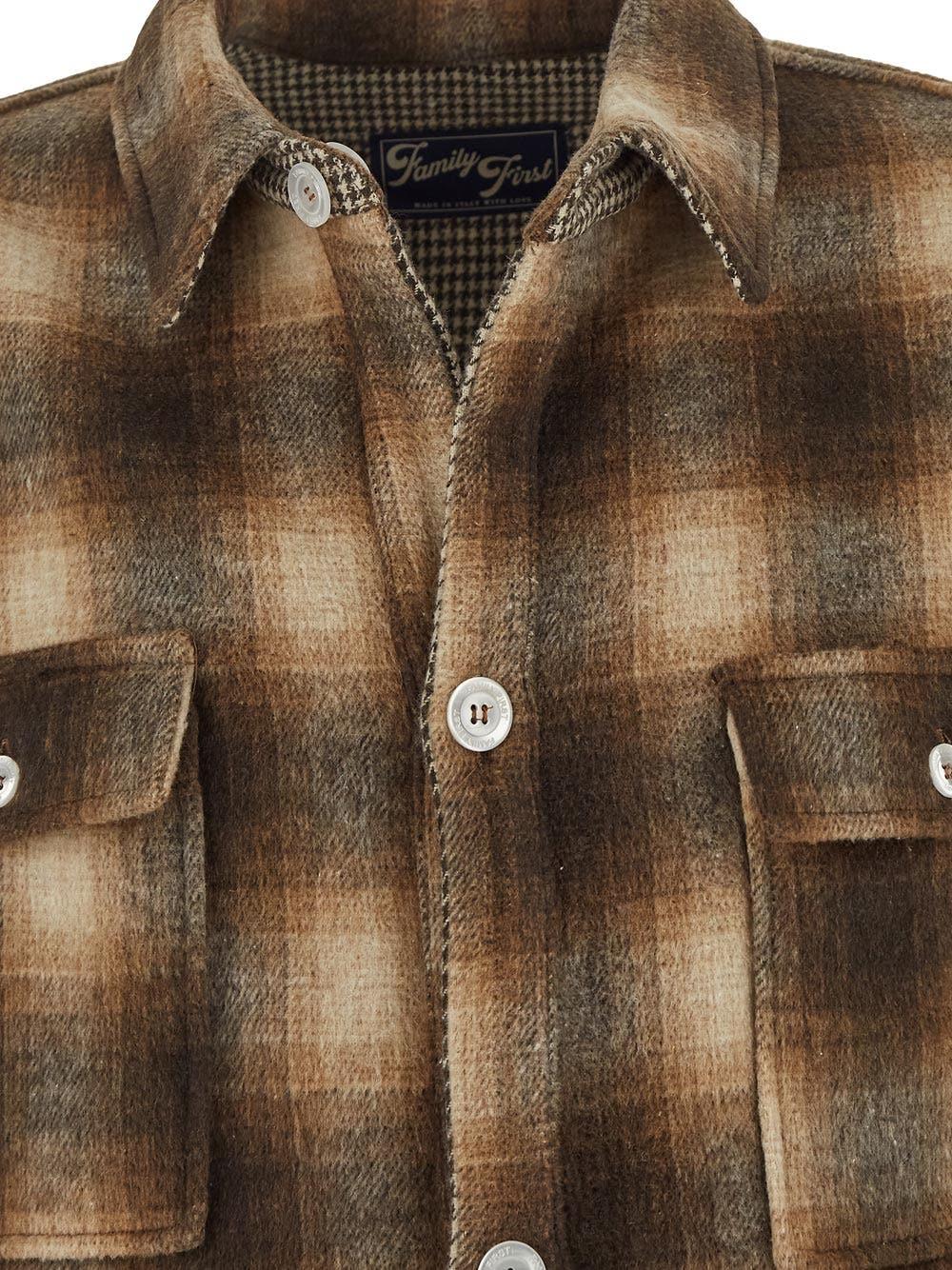 Oluxury Family First Overshirt Doubleface jacket Nuova