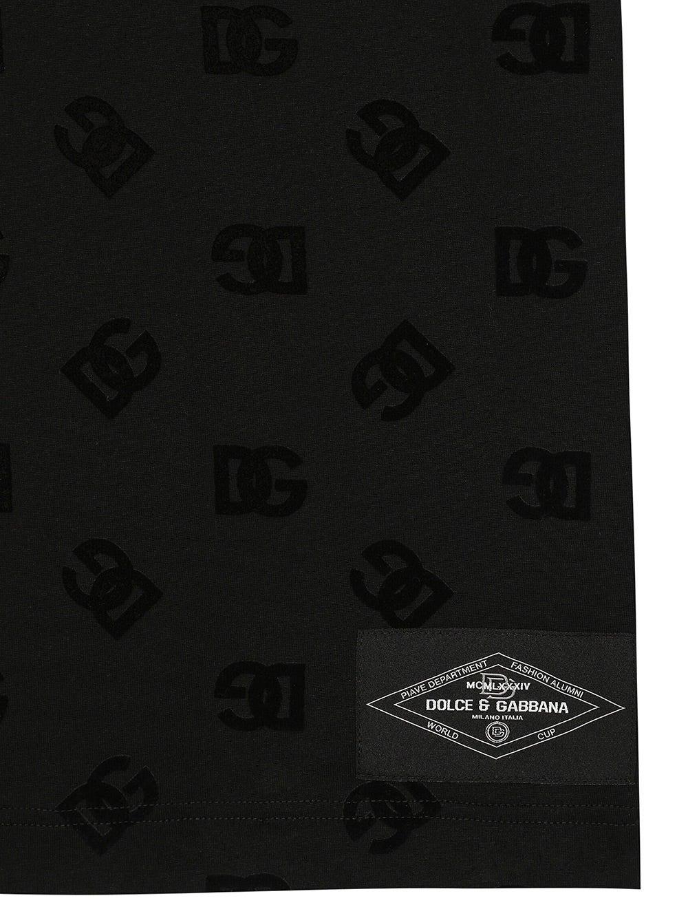 Oluxury Dolce & Gabbana T-shirt all-over flocked Comprare a buon mercato