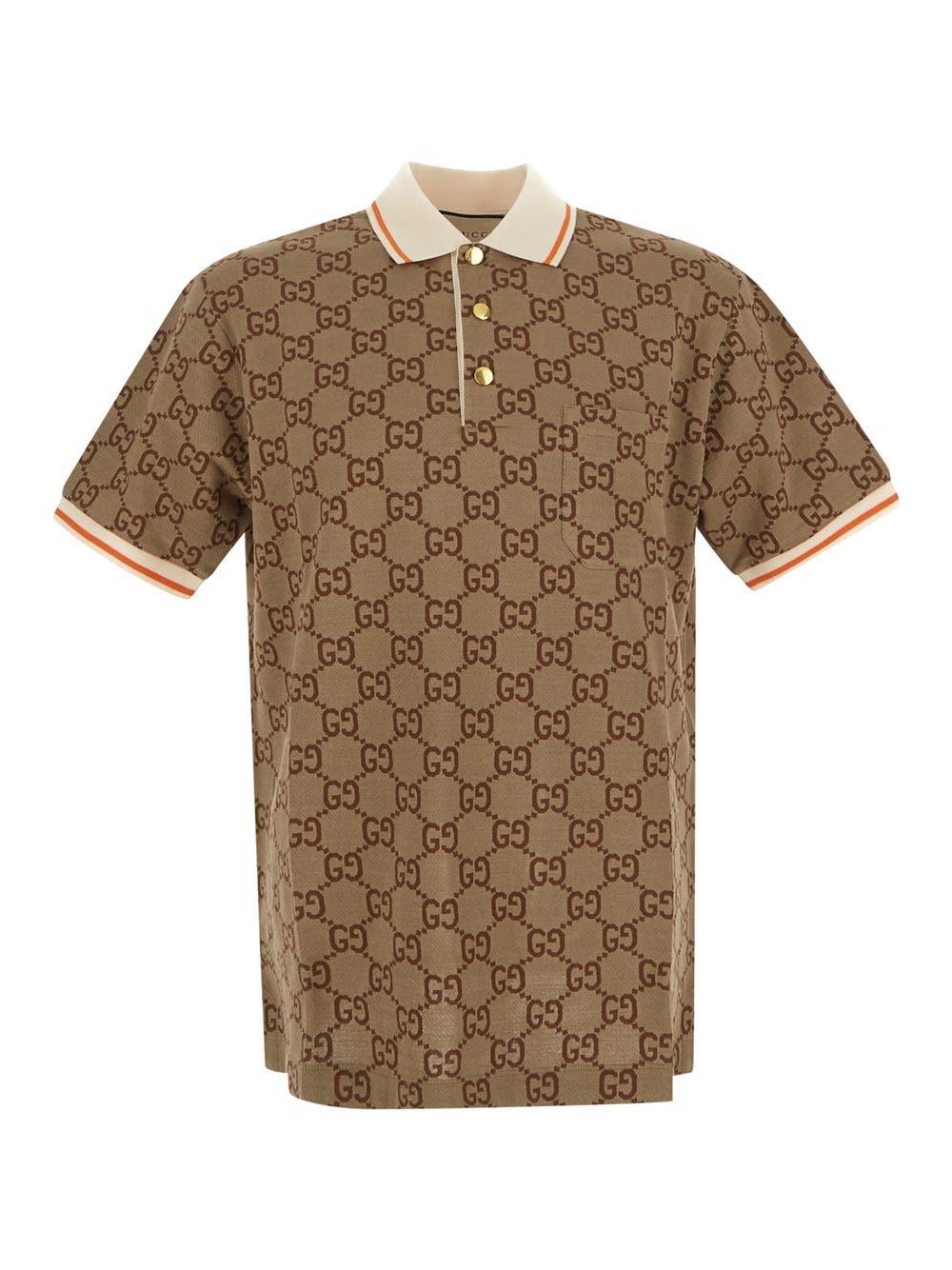 Oluxury Gucci Logo Polo Fornitura limitata
