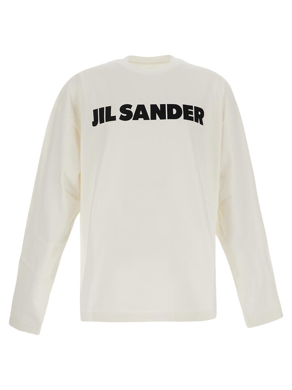 Oluxury Jil Sander Logo T-Shirt Shopping online