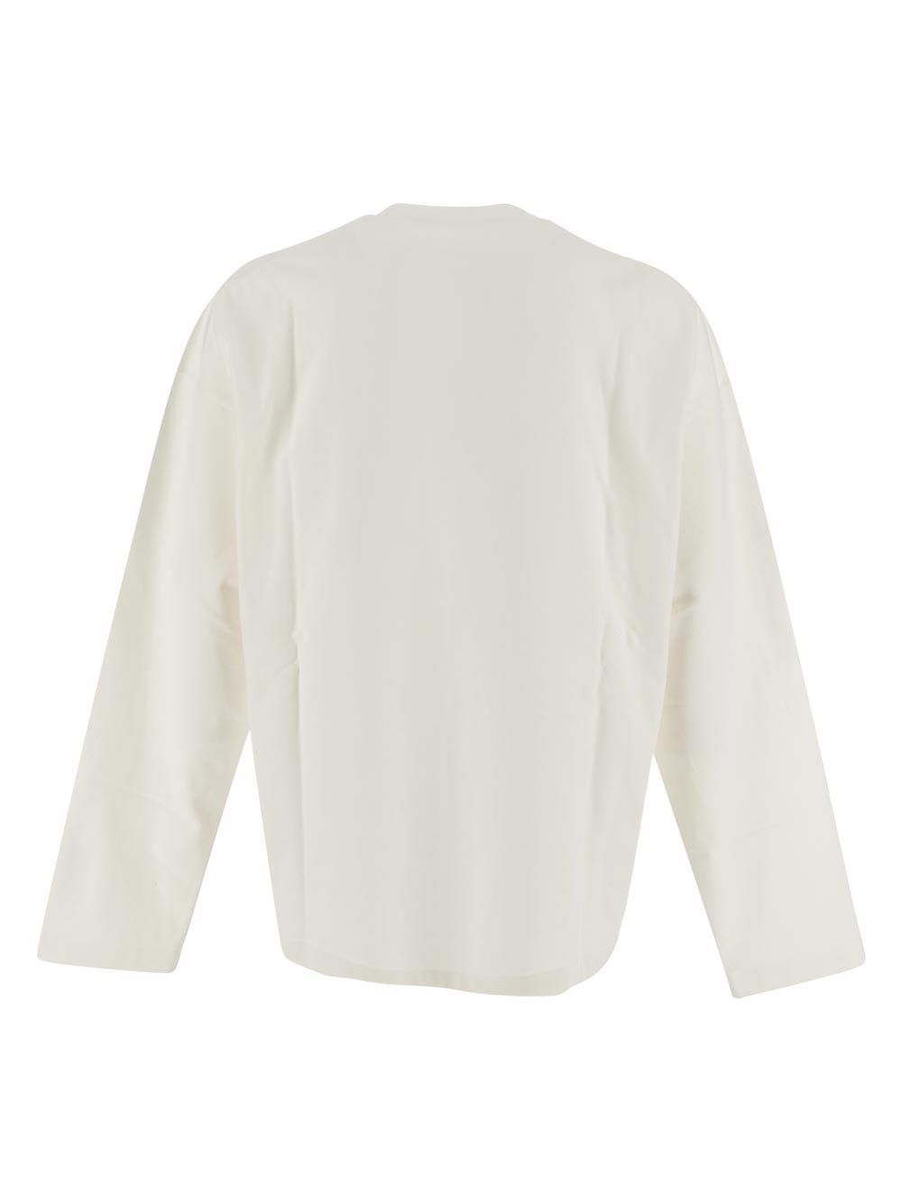Oluxury Jil Sander Logo T-Shirt Shopping online