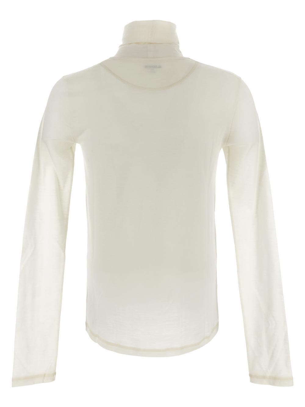 Oluxury Jil Sander Logo Print Turtleneck Sweater Smaltimento dello stoccaggio