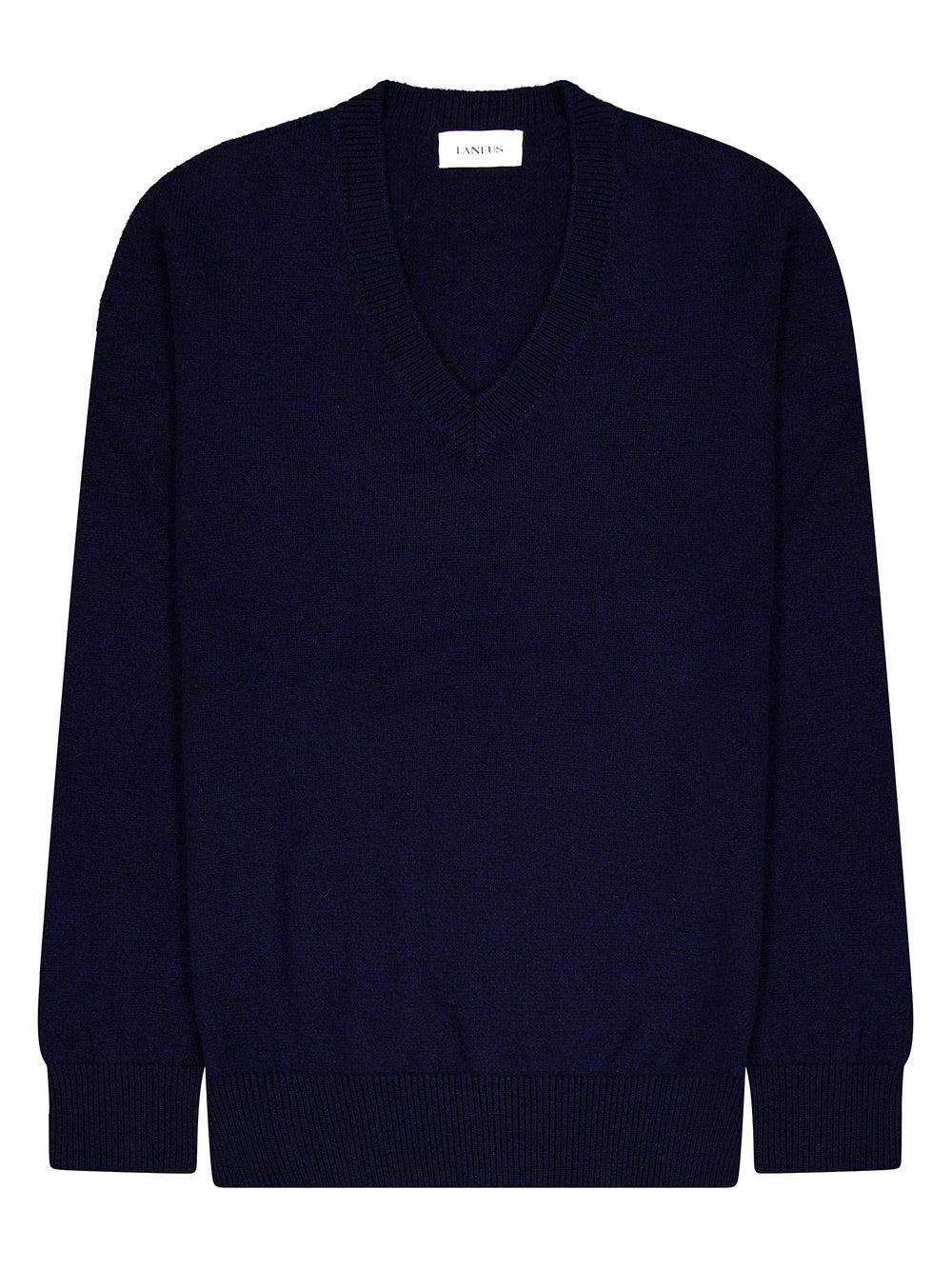Oluxury Laneus V-Neck Knit Online Outlet