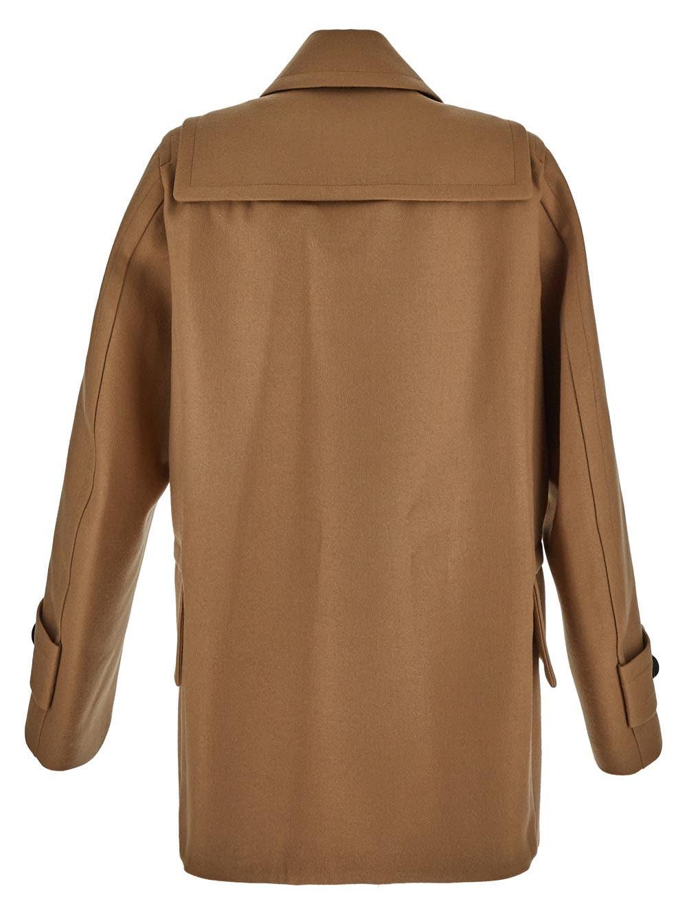 Oluxury Sacai Wool Coat Sconto