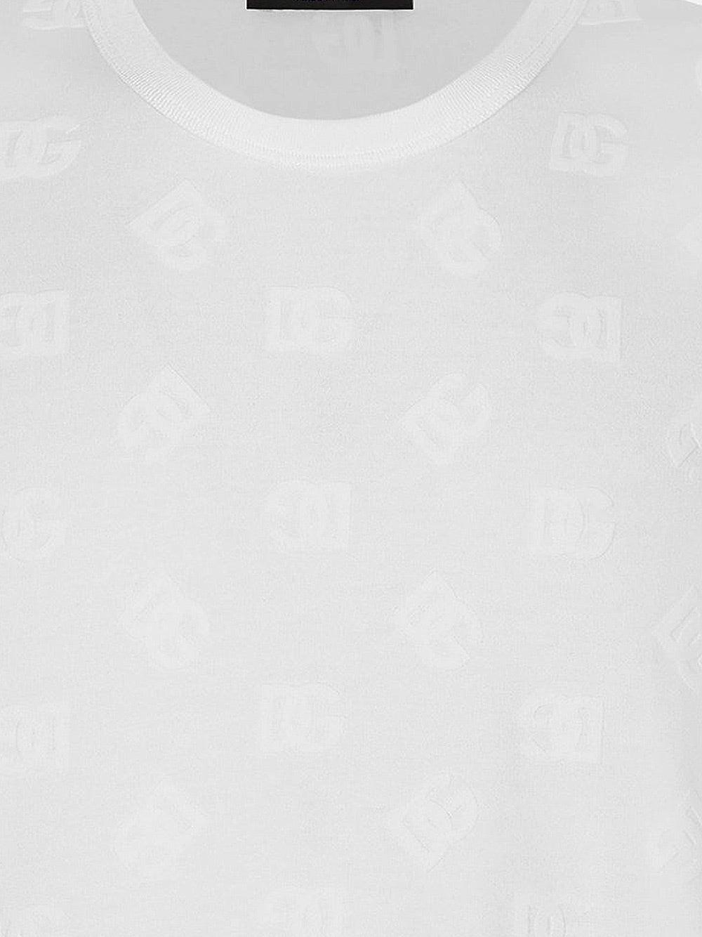 Oluxury Dolce & Gabbana T-shirt all-over flocked Cyber Monday