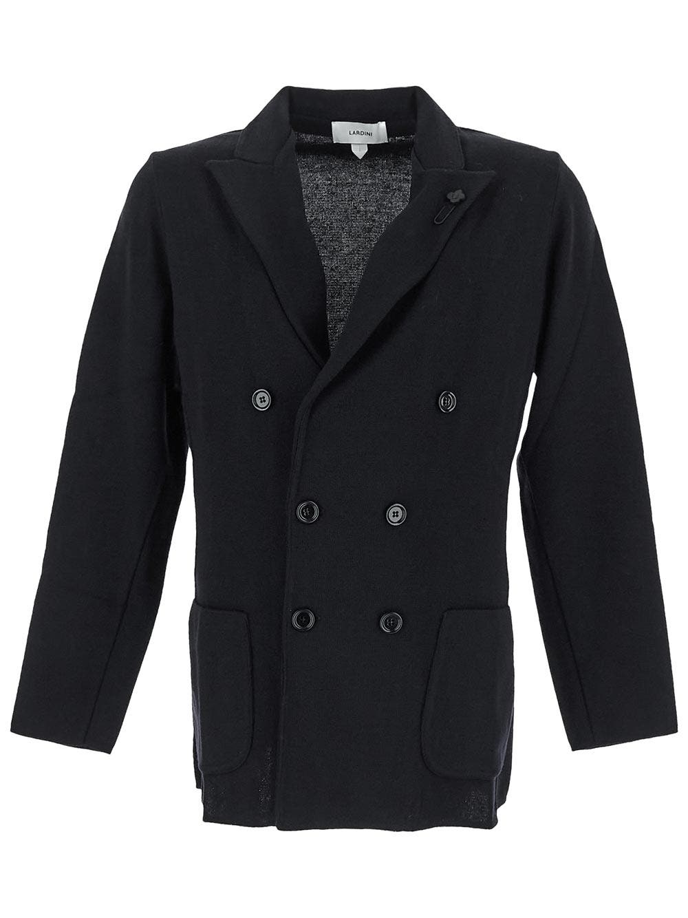 Oluxury Lardini Double-Breasted Knit Jacket Offerta San Valentino