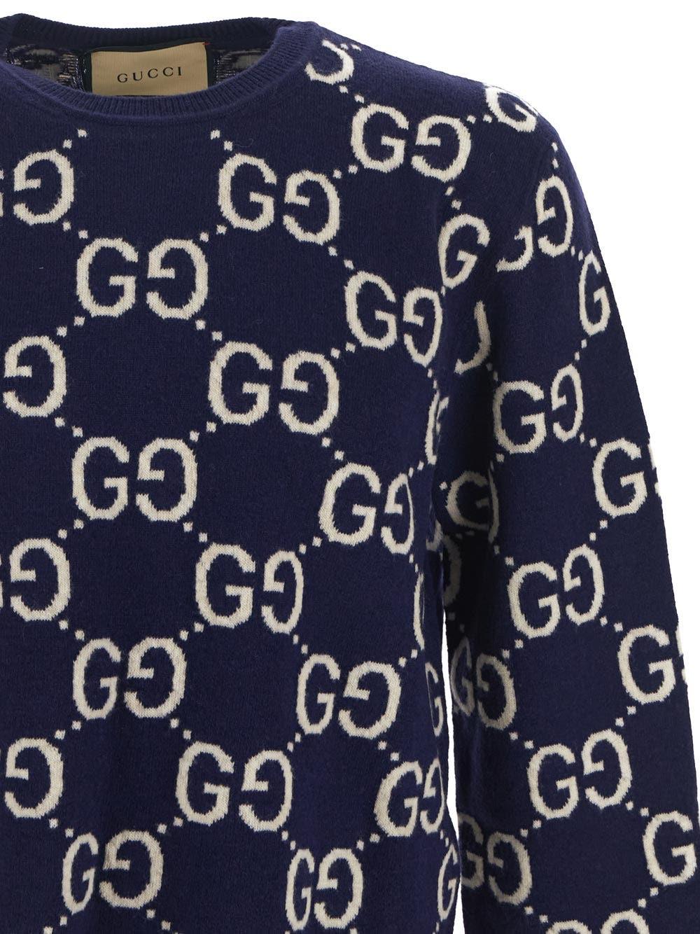 Oluxury Gucci All-Over Logo Sweater Liquidazione