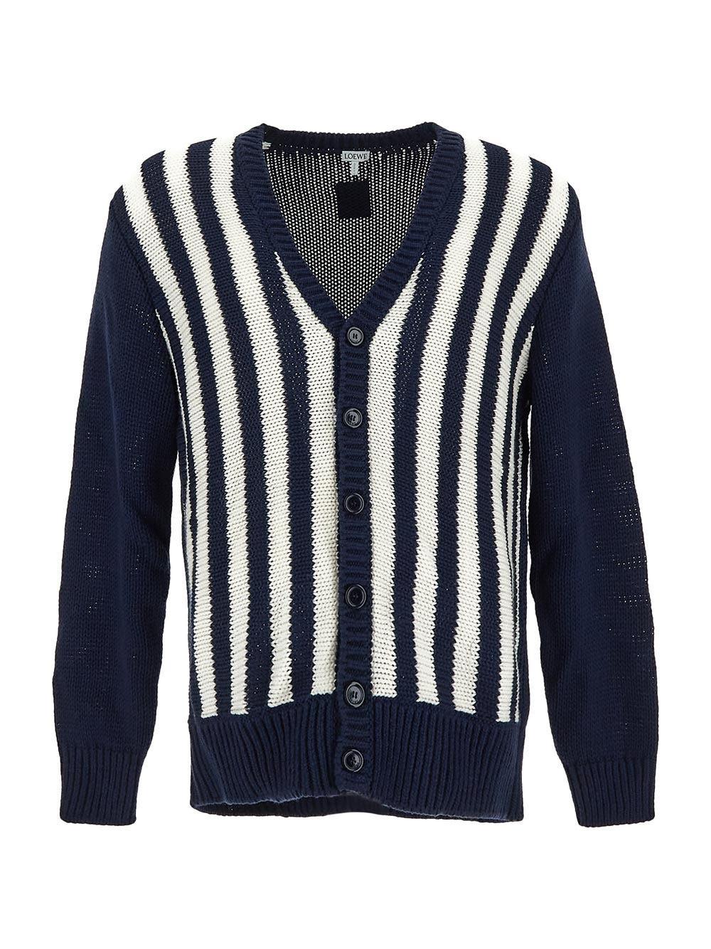 Oluxury Loewe Striped Cardigan Offerte giornaliere
