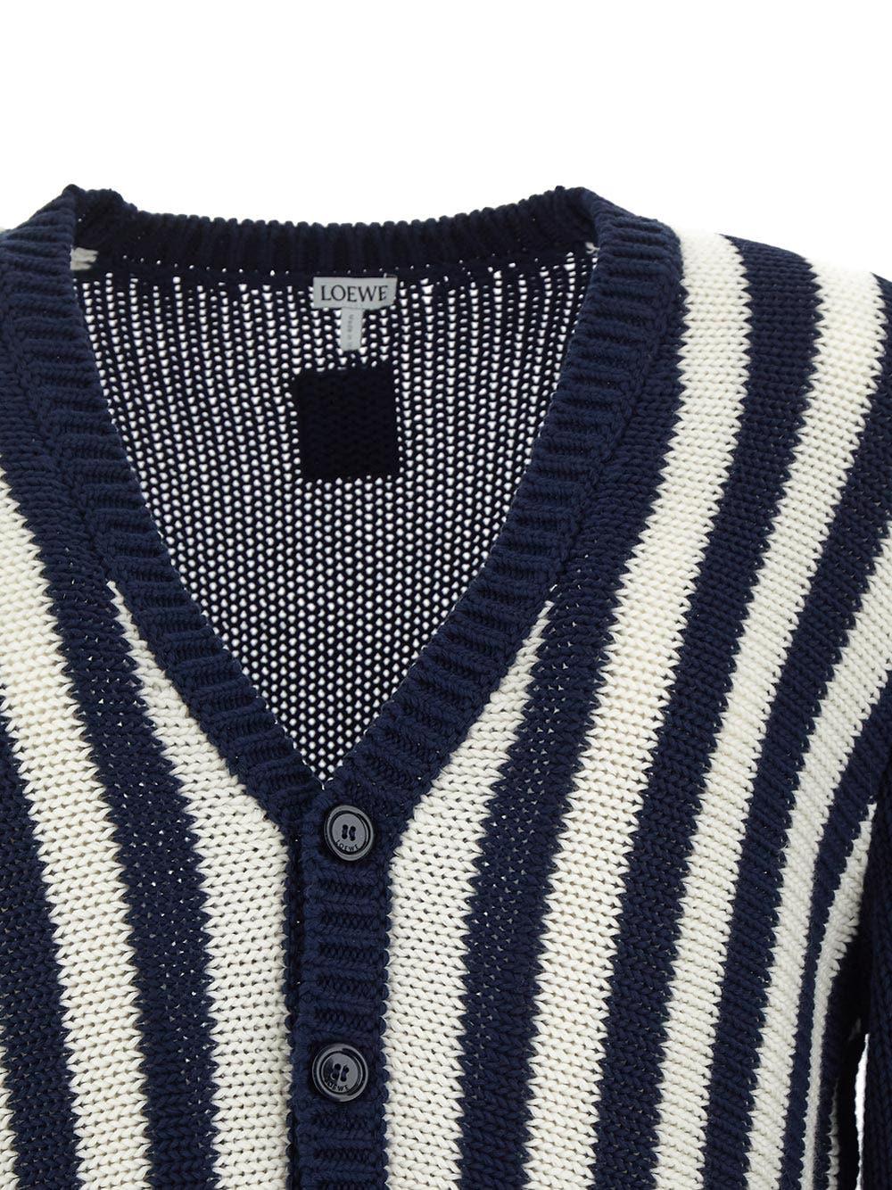 Oluxury Loewe Striped Cardigan Offerte giornaliere