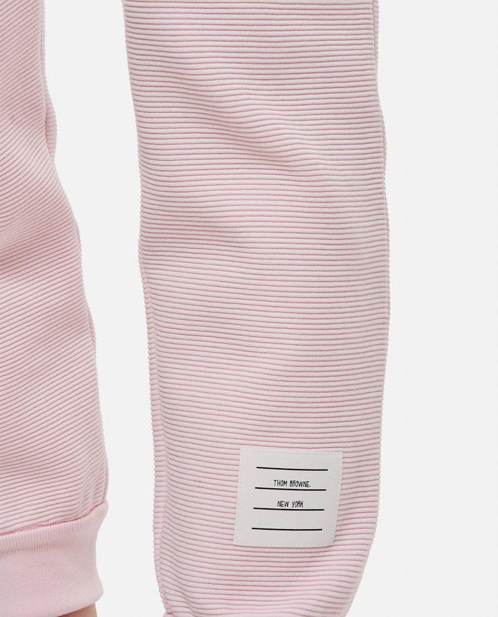 Biffi PANTALONI SUDATORI A RIB OTTOMANO ROSA CHIARO 4-BAR Offerta esclusiva
