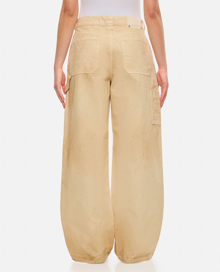 Biffi PANTALONI IN COTONE AMPI CON MACCHIE Liquidazione