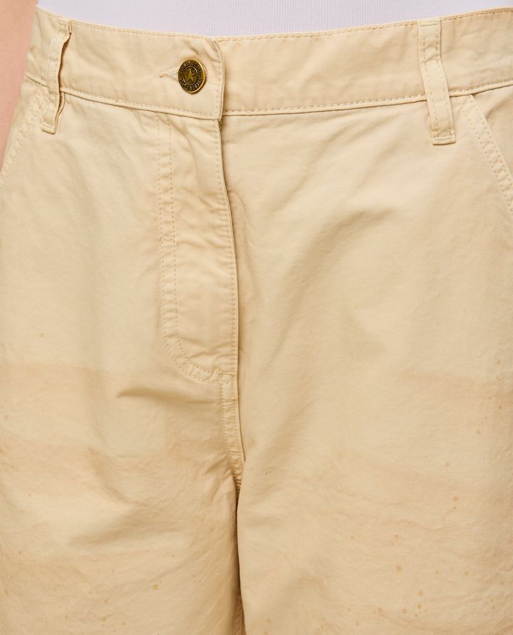 Biffi PANTALONI IN COTONE AMPI CON MACCHIE Liquidazione