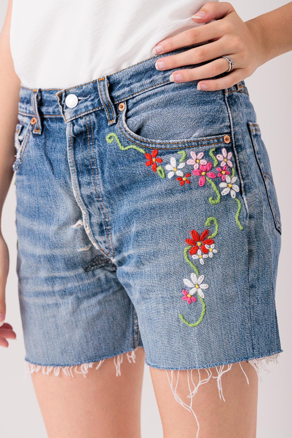 Rossano Perini SHORTS FLOWERS HAND MADE Qualità Garantita