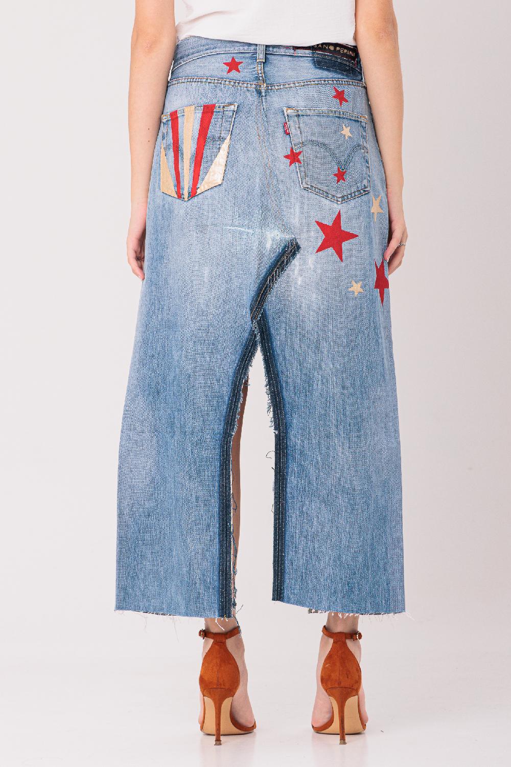 Rossano Perini MOD. LONG SKIRT ART. STARS Nuovo