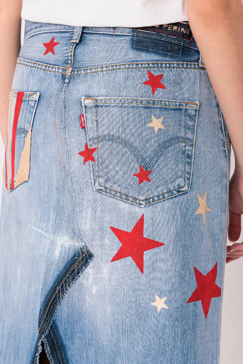 Rossano Perini MOD. LONG SKIRT ART. STARS Nuovo