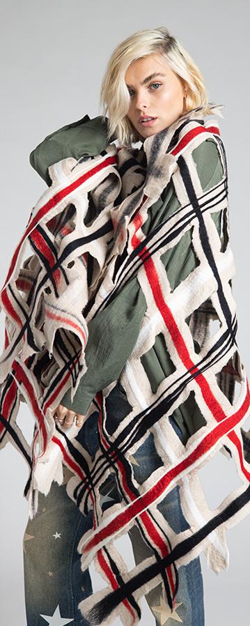 Rossano Perini SCARF WRAP 38FW24 BEIGE Negozio