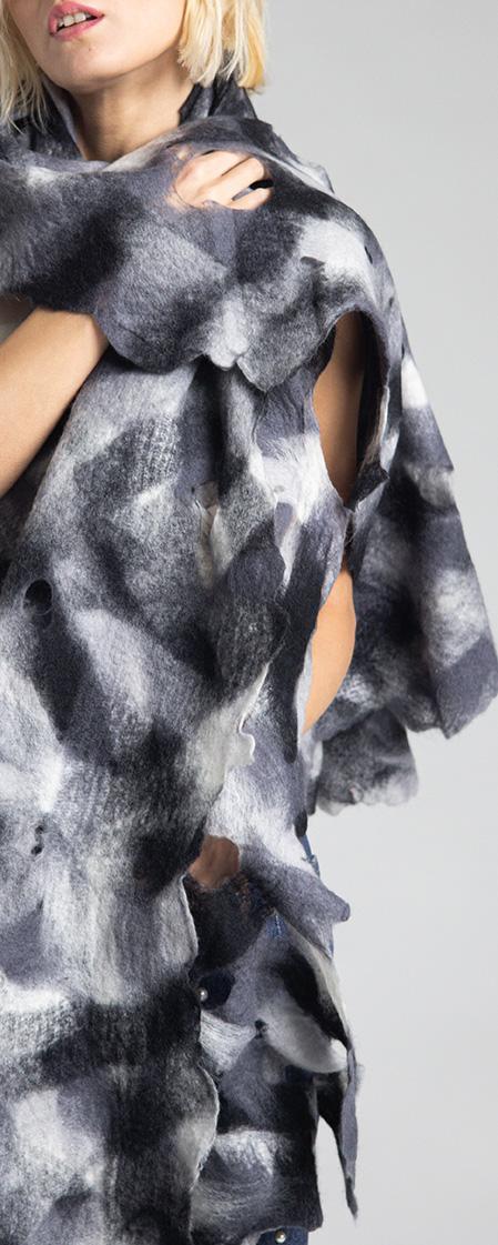 Rossano Perini SCARF 37FW24 GREY Italy