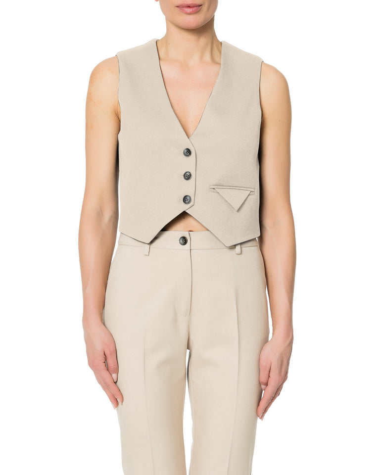 Rrue Bisquit GILET DIAGONALE Prezzo Ridotto